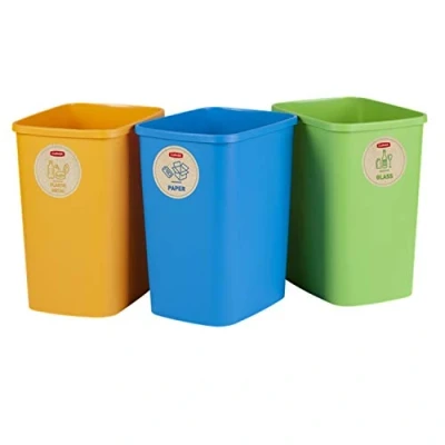 Afbeelding van Set van 3x25L Curver ECO Friendly scheidingsbakken
