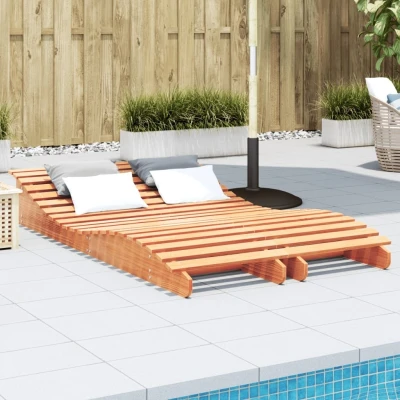 Afbeelding van Ligbedden 2 st 205x60x31,5 cm massief grenenhout wasbruin