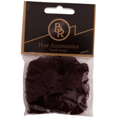 Afbeelding van BR set van 2 Haarnetjes voor dames bruin maat:one size