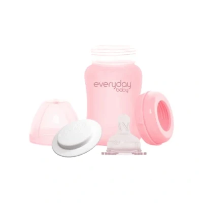 Afbeelding van Everyday Baby Fles glas 150ml Roze