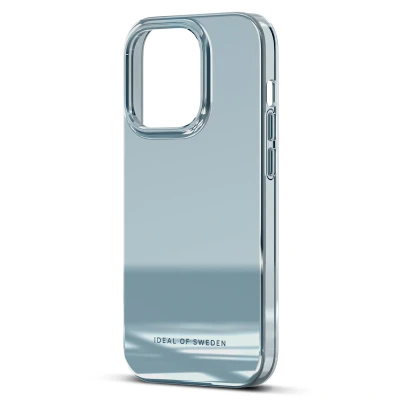 Afbeelding van iDeal of Sweden Hoesje Geschikt voor iPhone 14 Pro Mirror Case blauw