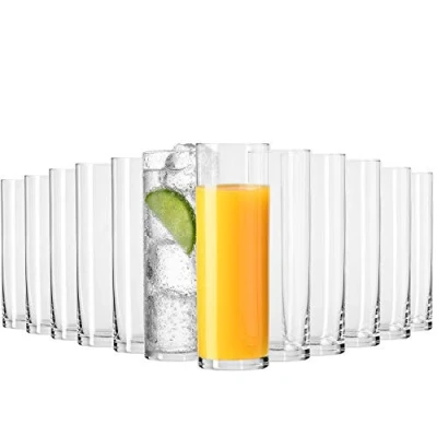 Afbeelding van Krosno Drinkglas, set van 12 glazen, 200 ml, pure collectie, geschikt voor particulieren en professionals, dagelijks gebruik evenementen, vaatwasmachinebestendig