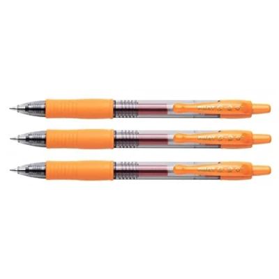 Image de Stylo roller encre gel G 2 rétractable Moyen Orange Pilot