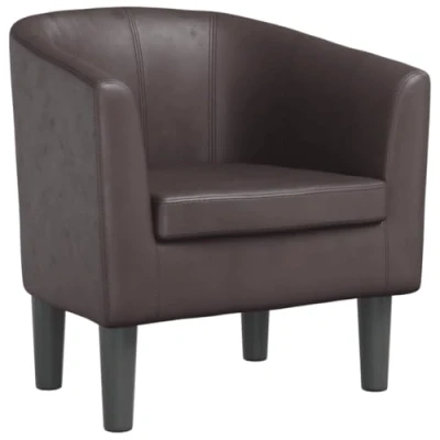 Image de vidaXL Fauteuil marron similicuir356487