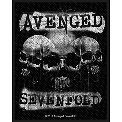 Afbeelding van Avenged Sevenfold 3 Skulls Patch Zwart