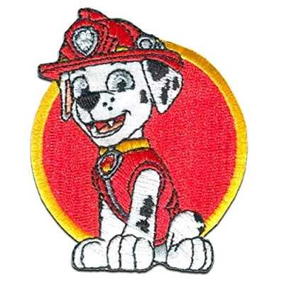 Afbeelding van Pat&#039; Patrol &#039;Marcus 2&#039; rood 7,5 x 6 cm geborduurde patches om op te strijken
