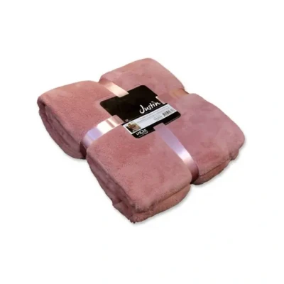 Afbeelding van Justin plaid 150x200 cm oud roze Unique Living