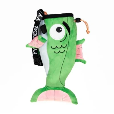 Afbeelding van YY Vertical Vis chalkbag pofzak krijt tas magnesium klimmen gymnastiek