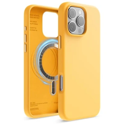 Afbeelding van Elago Magnetische siliconen hoes, compatibel met iPhone 16 Pro Max 6,9 inch, alle MagSafe accessoires, geïntegreerde magneten, zacht handvat, schokbestendig
