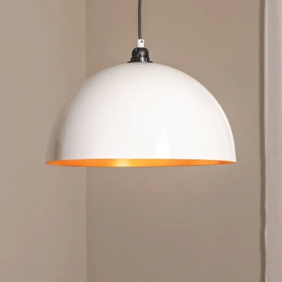 Afbeelding van Berceste 232 S hanglamp Ø40cm wit/goud