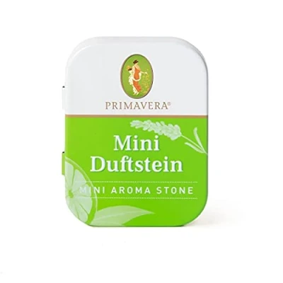 Afbeelding van PRIMAVERA Mini Duftstein, Duftstein met blikje voor onderweg, roomduft, diffuser, keramiek, aromatherapie