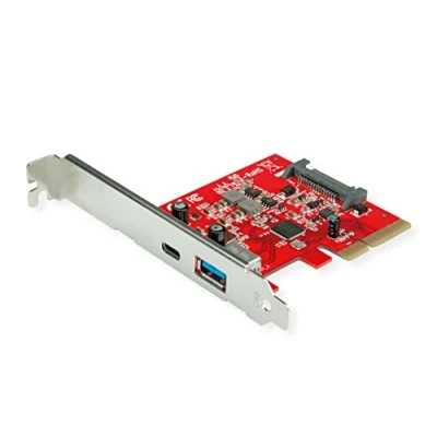 Afbeelding van ROLINE PCI Express kaart, USB 3.2 Gen 2 A C, 1x A, C