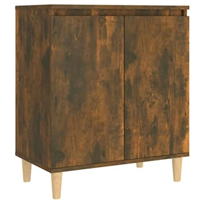 Afbeelding van vidaXL Dressoir, gerookte eik, 60 x 35 70 cm, bewerkt hout
