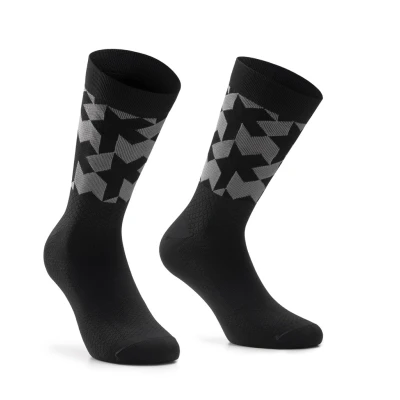 Afbeelding van Fietssokken Assos Monogram Evo maat 39/42 Zwart