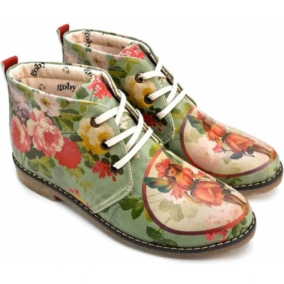 Afbeelding van GOBY Fairy Enkellaarsjes Damesboots Laarzen Hoge kwaliteit Handmade Maat 42