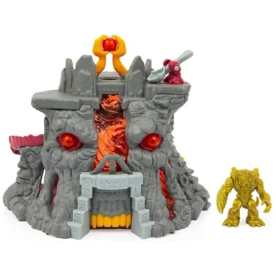 Afbeelding van GORMITI Speelset Legends Vulcano, met vele speelfuncties, waaronder het actiefiguur Magmion van Vuur, gouden versie, voor kinderen vanaf 4 jaar, GRL01000, Giochi Preziosi,