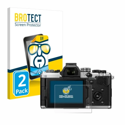 Afbeelding van BROTECT Screenprotector voor OM System 3 Folie Beschermfolie transparant (2 Stuks)