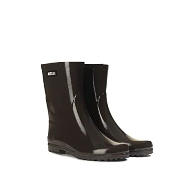 Afbeelding van Aigle Eliosa Bottil Regenlaarzen, Dames, Maat: 37, Brown Natuurrubber