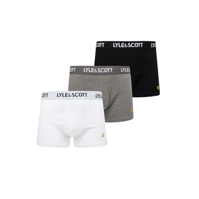 Afbeelding van Lyle &amp; Scott Barclay 3 PACK Onderbroeken, Heren, Maat: Small, Black/grey marl/bright white
