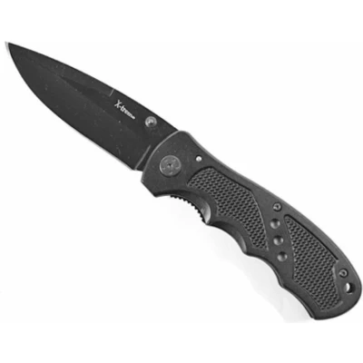 Afbeelding van X Treme Zakmes Black Alu Fingergrip PE