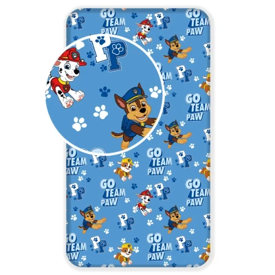 Afbeelding van L S KIDS BOUTIQUE Paw Patrol hoeslaken, 90 x 200 cm, voor eenpersoonsbed, 100% katoen