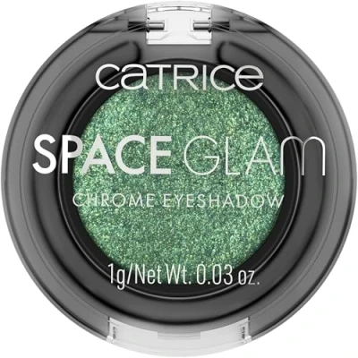Afbeelding van Catrice Space Glam Chrome Eyeshadow #060 groen, duurzaam, sterk gepigmenteerd, veganistisch, zonder microplasticdeeltjes, nanodeeltjes, parfum, 1 verpakking (1 g)