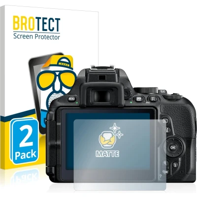 Afbeelding van BROTECT Screenprotector voor Nikon D5600 Folie Beschermfolie matte (2 Stuks)