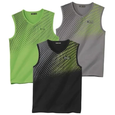 Afbeelding van ATLAS FOR MEN Set mouwloze sportshirts, tanktop, verkrijgbaar in grote maten van M tot 5XL