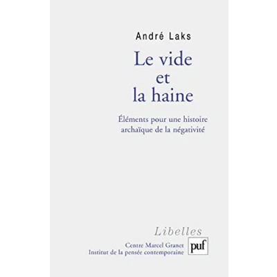 Afbeelding van ISBN Le vide et la haine boek Filosofie Frans 64 pagina&#039;s