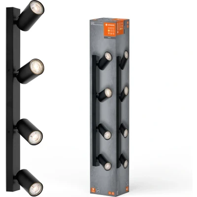 Afbeelding van LEDVANCE Octagon LED spot, zwart, metaal, 60 cm, GU10