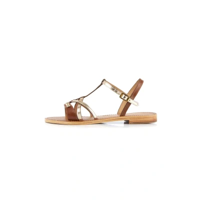 Afbeelding van Les Tropeziennes par M Belarbi Hironela Sandalen Tan gold, Dames, Maat: 39, gold Leer