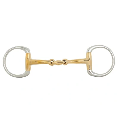 Image de BR Mors à Olive Soft Contact Courbé Double Brisure 12mm Anneau 55mm 11,5cm