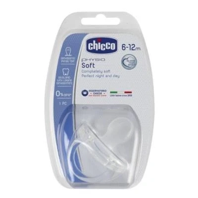 Image de Chicco physio soft sucette en silicone transparent 6 12 mois 180901