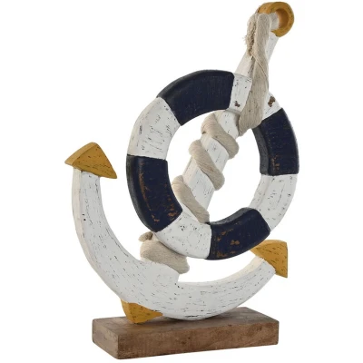 Afbeelding van Decoratieve figuren Home ESPRIT Wit Natuurlijk Marineblauw 34 x 9 45 cm