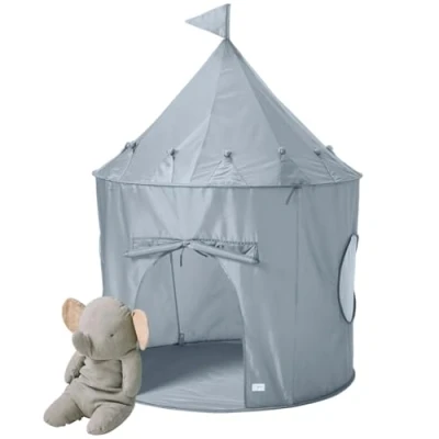 Afbeelding van 3 Sprouts, Speelgordijn voor kinderen, gemaakt van gerecycled polyester, ideaal om te spelen in slaapkamer en speelkamer, kleur blauw, 100,1 x 134,6 cm