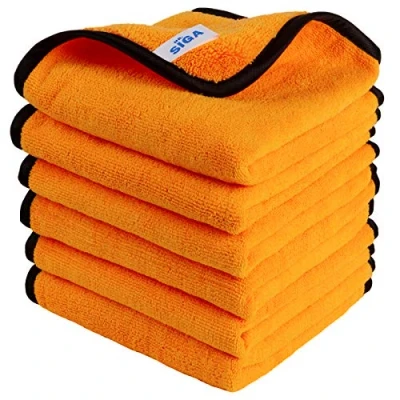 Afbeelding van MR.SIGA Microvezeldoeken voor het reinigen van huis en auto, polijstdoeken professioneel auto onderhoud in 40 x 60 cm, set 6 stuks