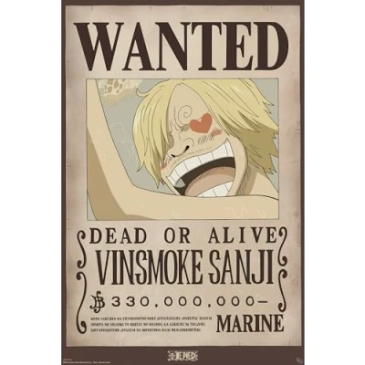 Afbeelding van Poster One Piece Wanted Sanji 61x91,5cm