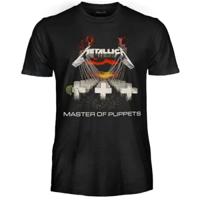 Afbeelding van Metallica Master of Puppets T Shirt. Officieel Rock Heavy Metal Strip. Uniseks shirt voor volwassenen.,