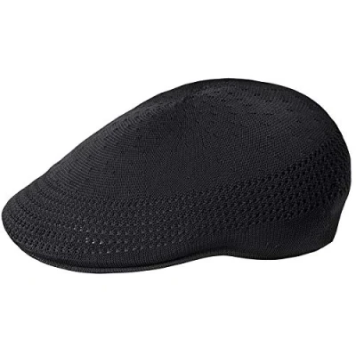 Afbeelding van Kangol Tropic Ventair 507 Uniseks platte pet, Zwart