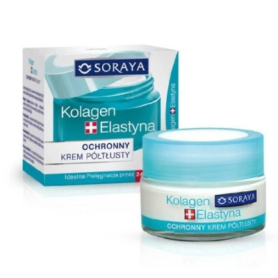 Afbeelding van Soraya, Gezichtscrème, Collageen &amp; Elastine Regenererende Semi Geconcentreerde Crème Voor Dag En Nacht 50Ml (50 ml, 24h crème)