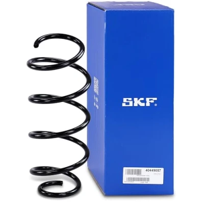 Afbeelding van SKF VKDL 31037 Chassisveer Vooras Schroefveer met constante diameter Wit (4x), Groen (2x) zonder huls VOLKSWAGEN: Polo V Hatchback, SEAT: Ibiza 4