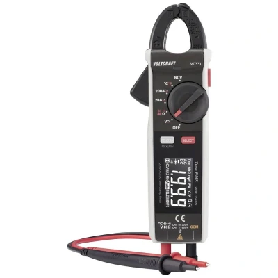 Afbeelding van VOLTCRAFT VC 331 Stroomtang Kalibratie (ISO) CAT II 600 V, III 300 V Weergave (counts): 2000