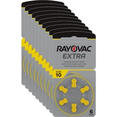 Image de Rayovac r extra 10 avancée piles auditives (type: 10, 60 pack)