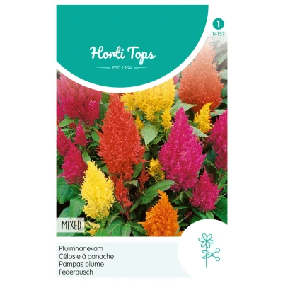 Afbeelding van Hortitops Celosia Pluimhanenkam (Plumosa) Gemengd Bloemenzaden 0.5 g