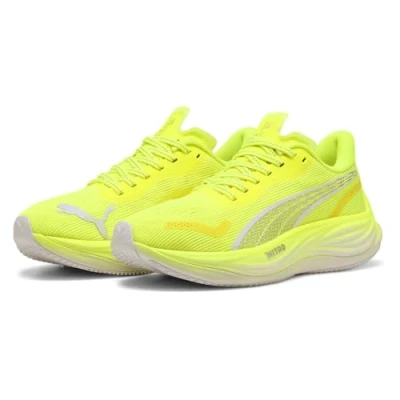 Afbeelding van Puma Velocity Nitro Trail hardloopschoenen, Dames, Maat: 40.5, Yellow alert white Textiel