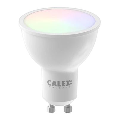 Image de ampoule Smart LED réflecteur RGB blanche 5W Blanc Plastique Calex
