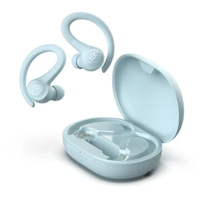 Afbeelding van JLab Go Air sport Hardloop hoofdtelefoon, echte draadloze bluetooth gehaakte hoofdtelefoon voor en sportschool, 35 uur speeltijd, IP55, zweetbestendig, modieus