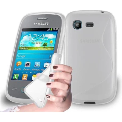 Afbeelding van Cadorabo Hoesje geschikt voor Samsung Galaxy POCKET in SEMI TRANSPARANT Beschermhoes gemaakt van flexibel TPU silicone Case Cover