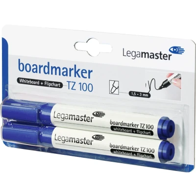 Afbeelding van Viltstift Legamaster TZ100 whiteboard rond blauw 1.5 3mm 2st