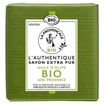 Afbeelding van La Provençale L&#039;Authentique extra pure zeep biologische olijfolie AOC Provence voor alle huidtypes, ook de gevoelige 100 g